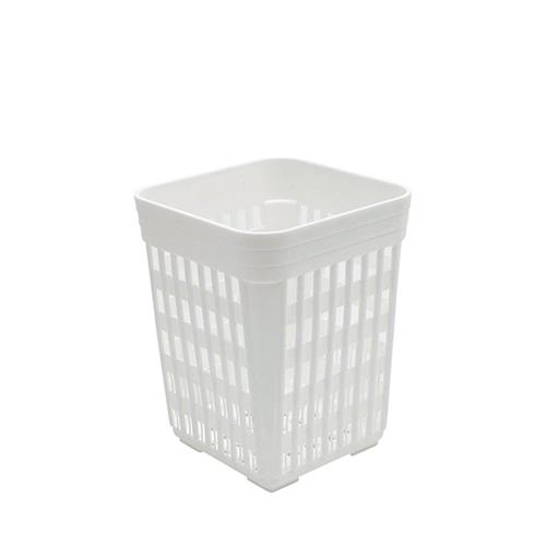 Square Plastic Cutlery Holder White