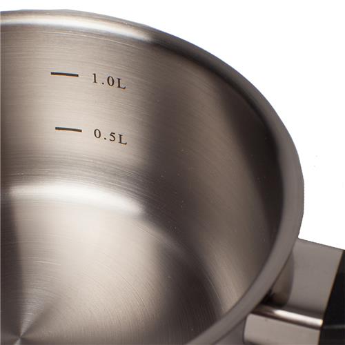 Saucepan & Glass Lid Stainless Steel 160mm