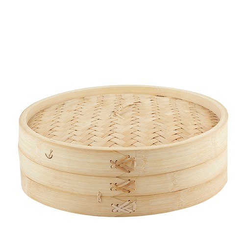 BAMBOO STEAMER W/LID 300MM NATURAL (4)