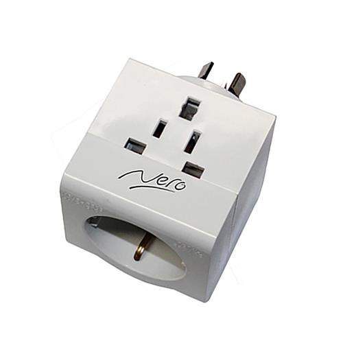 Nero Universal Travel Adaptor White 240V