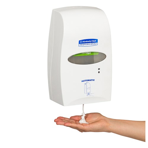 Plastic Electronic Touch-Free Foaming Soap Dispenser White 184x102x291mm