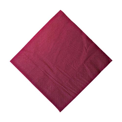 2 Ply Dinner Napkin Wine Red 400mm