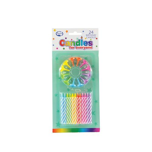 Birthday Candles with Flower Holder