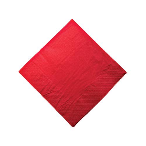 Paper Lunch Napkin Red 1/4 Fold 300x300mm