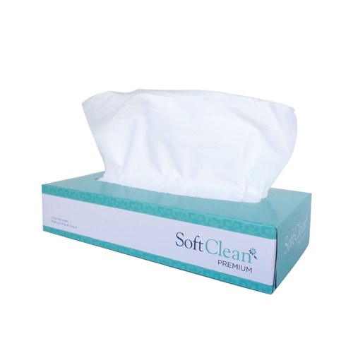 Premium Facial Tissues White 2ply 100/Sheets