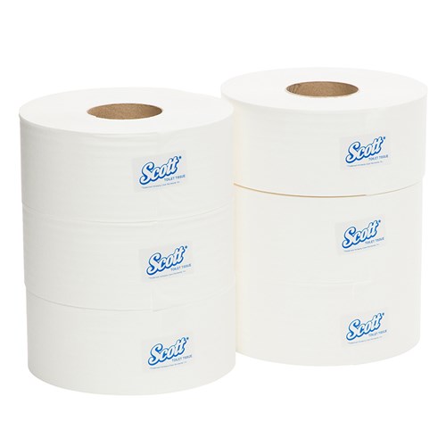 SCOTT COMPACT JUMBO TOILET ROLL 1PLY 600MT 6/CTN 5748