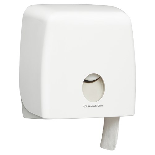 Aquarius Plastic Jumbo Toilet Roll Dispenser White 278x144x285mm