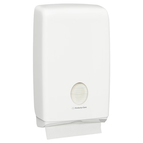 Aquarius Plastic Compact Hand Towel Dispenser White 239x81x380mm