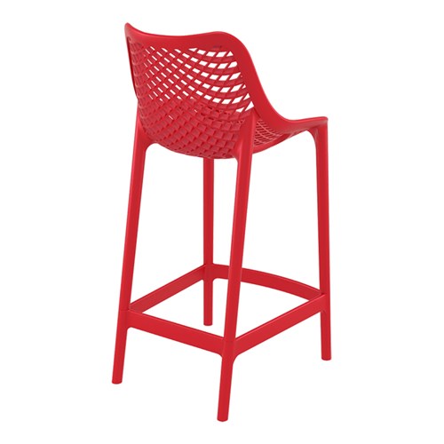 AIR BAR STOOL 65 RED 650MM HIGH