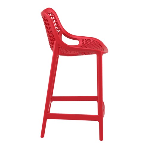 AIR BAR STOOL 65 RED 650MM HIGH