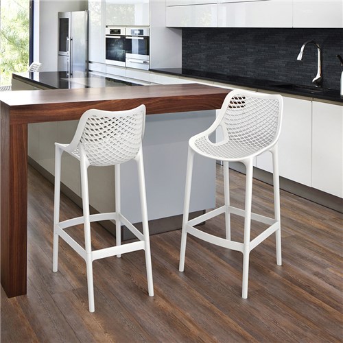 AIR BAR STOOL 65 WHT 650MM HIGH