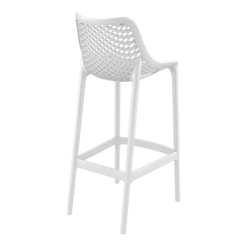 AIR BAR STOOL 75 WHT 750MM HIGH