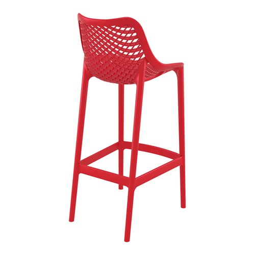 AIR BAR STOOL 75 RED 750MM HIGH