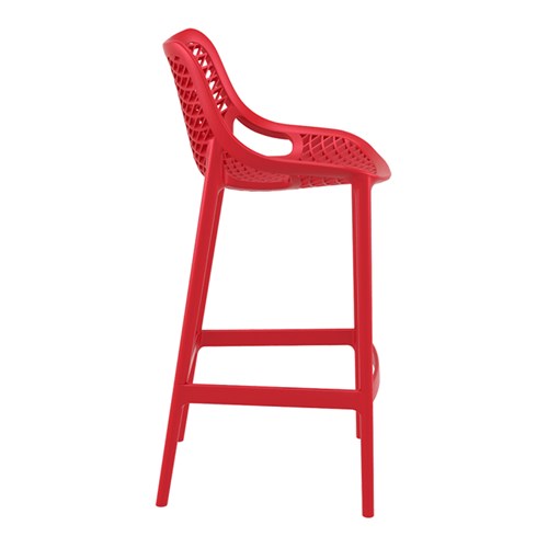 AIR BAR STOOL 75 RED 750MM HIGH