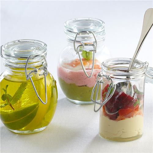 Mini Appetiser Glass Round Jar