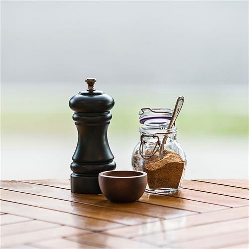 Classic Ceramic Salt & Pepper Mills Dark Birch 75mm