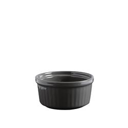 Bistronome Ramekin Grey Ribbed 85mm 140ml 