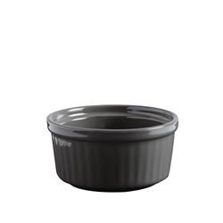 Bistronome Ramekin Grey Ribbed 105mm 250ml 