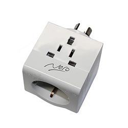 Nero Universal Travel Adaptor White 240V