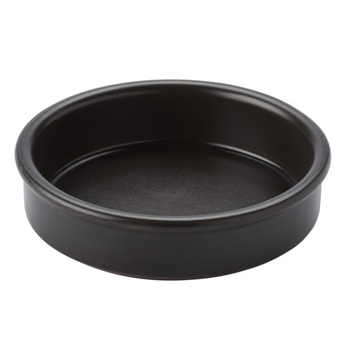 Catalan Terracotta Tapas Dish Black 115mm  