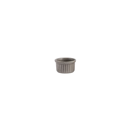 PARADE RIBBED RAMEKIN 80X41MM HUSK (12)