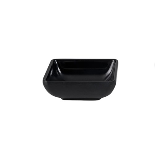 Melamine Dish Square Black 70mm 