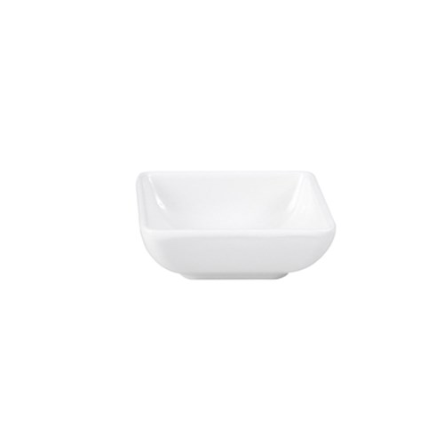 MELAMINE DISH SQUARE WHT 70X70MM (48)