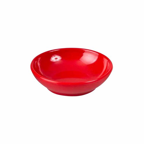 MELAMINE SAUCE DISH 60MM RED (24)