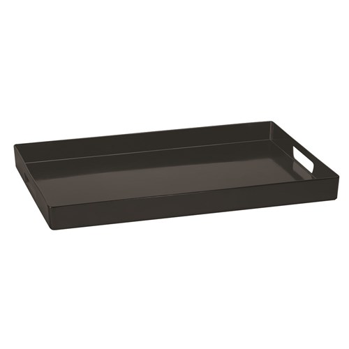 Serving Tray Melamine Small Black 520mm