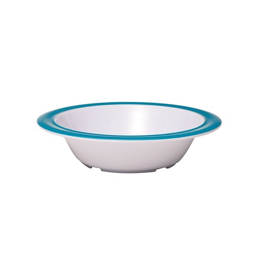 Melamine Rimmed Bowl Cyan 160mm 