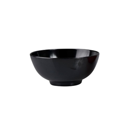 Melamine Rice Bowl 150Mm Blk (12/48)