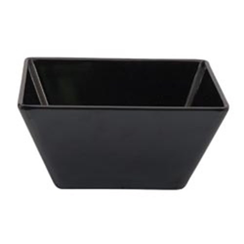 Melamine Bowl Square Black 180mm