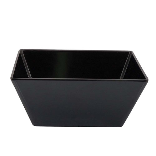 MELAMINE BOWL SQUARE BLK 240X240X100MM (3/12)