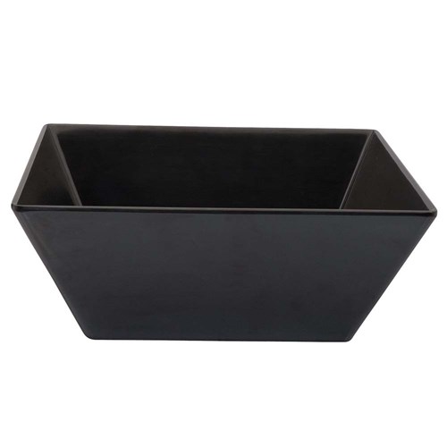 MELAMINE BOWL SQUARE BLK 300X300X115MM (3/12)