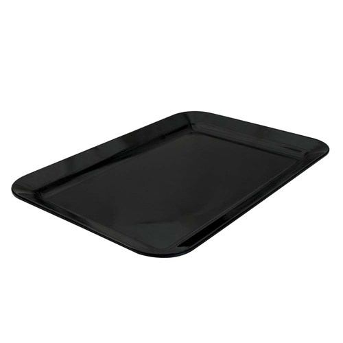 MELAMINE PLATTER RECT BLK 450X300MM (6/12)