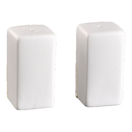 Basics Salt & Pepper Shaker Set Square White