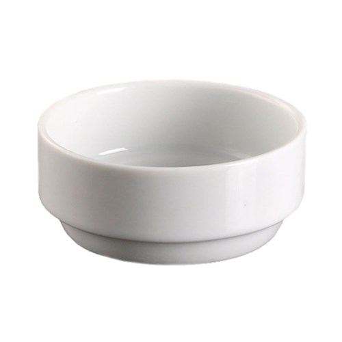 BASICS DISH 70X30MM WHT STACK (12/120)