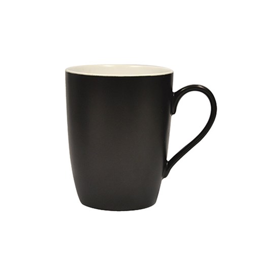 CAFE MUG BLK 320ML (6/36)