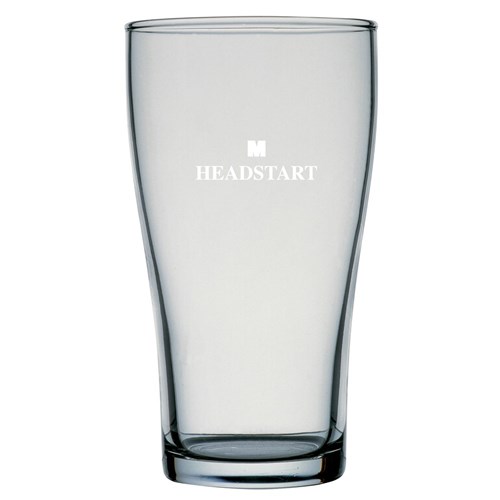 Conical Headstart Beer Glass 285ml Certified Nucleated