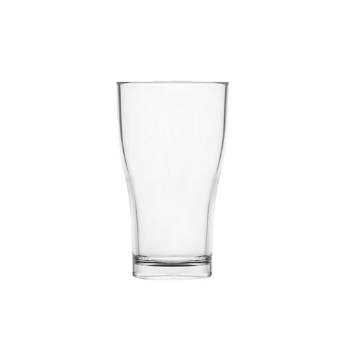 Conical Pint Beer Nucleated Polycarbonate Plastic Glass Certified 570ml 