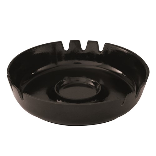 Plastic Ashtray Black 170mm