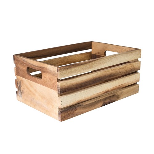 Moda Brooklyn Acacia Wood Display Crate Large