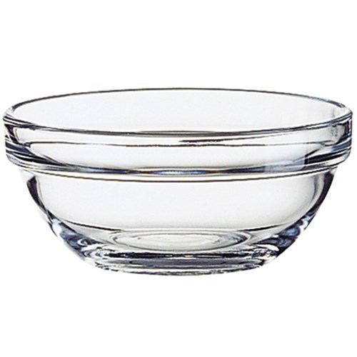 STACK EMPILABLE BOWL 105MM TUFF GLASS (36)