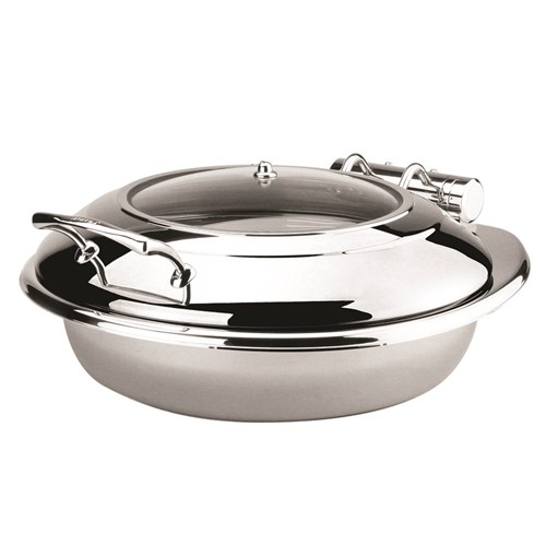 Athena Stainless Steel Round Induction Chafer With Glass Lid