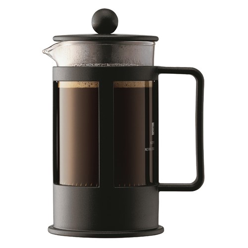 KENYA COFFEE PLUNGER 3 CUP 350ML BLK (6)