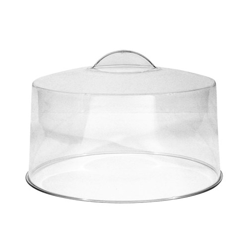 Tenton Clear Acrylic Molded Handle Cake Cover