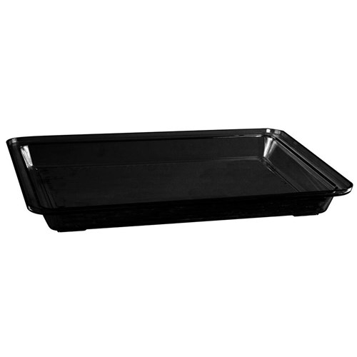 Display Rectangle Tray Black 325mm