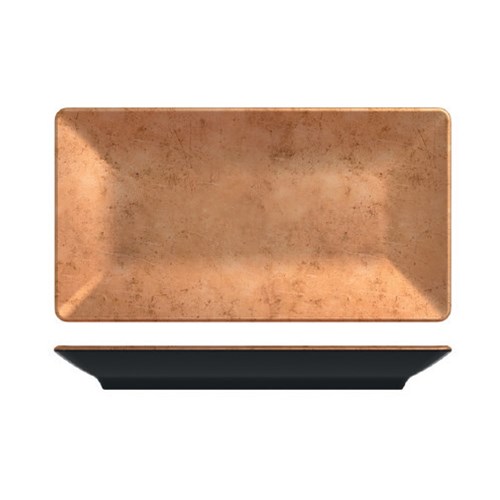 UTAH COPPER RECT PLATTER 325X176MM MELAMINE (6/24)