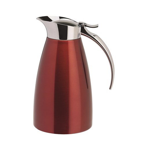 JUG 600ML VACUUM INSULATED RED S/S (12)