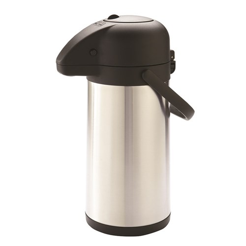 Airpot with Top Push Cap Stainless Steel 2.5L Pro.mundi